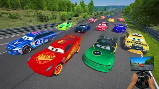 RACE CRAZY CARS 3 VS NASCAR Cruz Ramirez Jackson Storm Cruz Conrad Camber & Friends McQueen