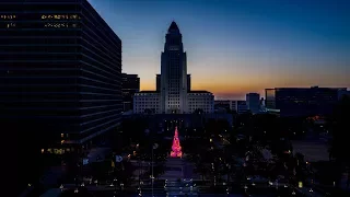 Los Angeles Christmas via Drone