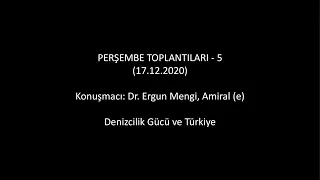 PERŞEMBE TOPLANTILARI-ERGUN MENGİ