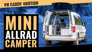 Minicamper VW Caddy 4x4 im Test 👆 Auch so klein kann man offroad reisen!