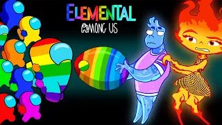 어몽어스 VS vs Elemental #3 | FUNNY AMONG US ANIMATION