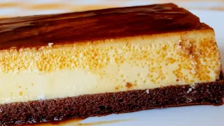 THE RICHEST AND EASIEST CHOCOFLAN, IN 5 MINUTES, A DELIGHT | 4 EGGS + 400ML MILK🤤