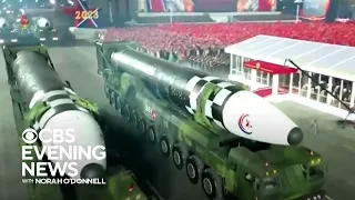 North Korea military parade displays record number of missiles