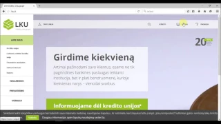 LKU internetinė bankininkystė: kaip prisijungti su slap. kortele?