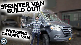 Sprinter Van Build Out, Insulation and Roof Fan Install - Weekend Camper Part 1