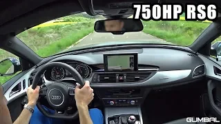 ONBOARD in a 750 HP Audi RS6 Avant C7 PP Performance