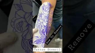 Tattoo Stencil Proper Peel Off Technique - #shorts #viral #tiktok -Shadowink #stencilstuff