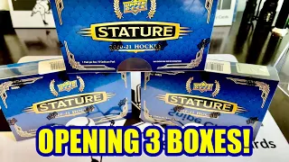 BIG HIT!!! PREMIUM BREAK! OPENING THREE BOXES OF 2020-21 UPPER DECK STATURE!