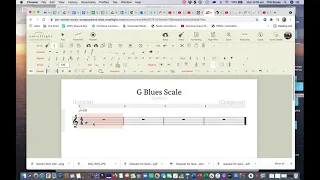 Write a G Blues Scale