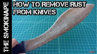 Knife Maintenance - How to Remove Rust - TheSmokinApe