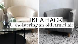How to upholster an Armchair | IKEA hack
