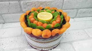 Dried FRUIT BOUQUET in a BOXFruit bouquet with your own handsgift Idea for MARCH 8Anna Kohan