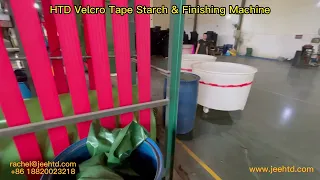 HTD Velcro Tape Starch & Finishing Machine