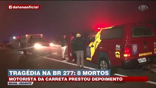 TRAGÉDIA NA BR 277: MOTORISTA DA CARRETA PRESTA DEPOIMENTO