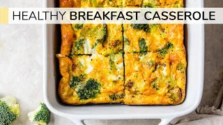 BROCCOLI BREAKFAST CASSEROLE | easy, healthy breakfast recipe