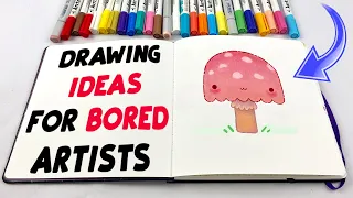 Easy Drawing Ideas for Bored Artists *sketch with me*