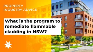 What is the program to remediate flammable cladding in NSW?