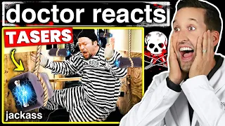 ER Doctor REACTS to Jackass' Bam Margera Wildest Injuries