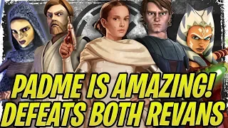 Padme + Barriss is DEADLY! Beats Jedi + Darth Revan! Galactic Republic Insanity! SWGoH