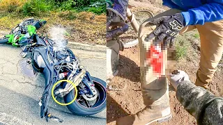 BIKERS NIGHTMARE | DANGEROUS & CRAZY MOTORCYCLE MOMENTS 2024 #44