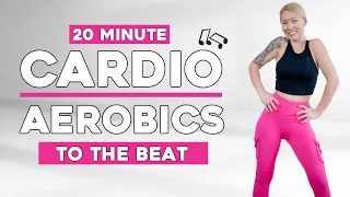 20 min CARDIO AEROBICS WORKOUT ♫  No Jumping  No Squats  Challenge Your Coordination