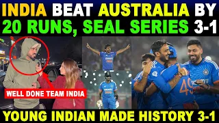 IND BEAT AUS BY 20 RUNS, SEAL SERIES 3-1 | YOUNG INDIAN MADE HISTORY 3-1 | PAK PUBLIC VIRAL REACTION