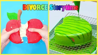 😤 Divorce Storytime 🌈 Red and Green Cake Challenge | Satisfying Fruit Cake Decorating Recipe