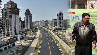 김정은동지께서 완공을 앞둔 화성지구 2단계 1만세대 살림집건설장을 현지지도하시였다 Kim Jong Un Inspects Construction Site in Hwasong Area