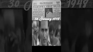 Mahatma Gandhi shot on 30 January 1948 | By Nathuram Godse | 3 Bullets #shorts