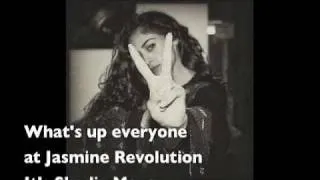Shadia Mansour supports Jasmine Revolution Italia and Palestine