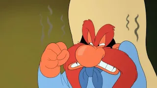 Looney Tunes  -  Yosemite Sam Arm Wrestling With Bugs Bunny | Cartoon Network Show