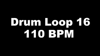 【Drum Loop 16】110 BPM　練習用ドラム音源