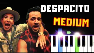 Despacito I Luis Fonsi ft. Daddy Yankee | Medium Piano Tutorial I Sheet Music PDF I SLOW