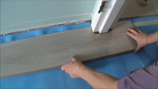 Installing Laminate/Cork Flooring without Transitions: How to Pass a Door Jamb- MrYoucandoityourself