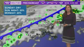 New Orleans Weather: Warmer weekend, cold front arrives Monday