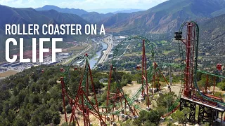 Defiance Review | INSANE 102° Drop on top of a Mountain! Glenwood Caverns, Colorado