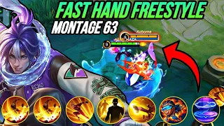 Chou Fast Hand Montage Freestyle 63 (Must Watch) Highlights / immune / Damage / HAZA Moible Legends