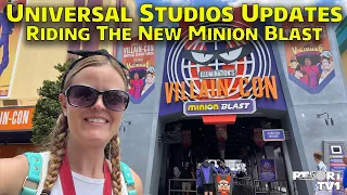 Universal Studios Orlando Resort - Riding the NEW Minion Blast, Minion Café & Bakery, & HHN Update