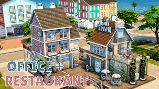 Ресторан + Офис Симс 4 🌳 Restaurant + Office The Sims 4 | Строительство | NO CC