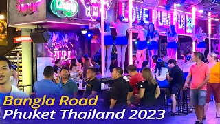 4K HDR 🇹🇭Bangla Road Phuket Thailand Nightlife 2023, ถนนบางลา ป่าตอง