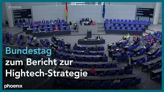 Bundestagsdebatte zur Beratung des Berichts zur Hightech-Strategie am 25.06.21.