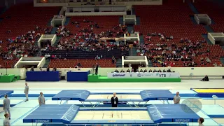 BURNETT Jason (CAN) - 2018 Trampoline Worlds, St. Petersburg (RUS) - Qualification Trampoline R1