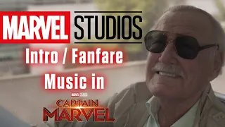 Marvel Studios Intro Music in Stan Lee Cameo (Captain Marvel)