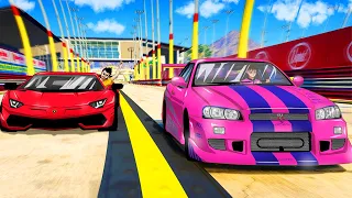 Pink Slip Racing with a 4000HP GTR in GTA 5 RP!