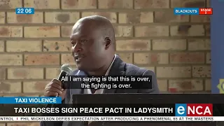 Taxi bosses sign peace pact in Ladysmith