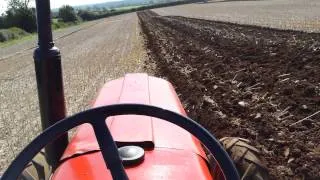 Zetor 3545 ploughing at brixworth