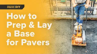 How to Prep & Lay a Base for Pavers