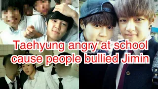 Taehyung angry at school because Jimin didn't have friends || BTS sad story