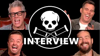 JACKASS FOREVER Hilarious Interview | Johnny Knoxville, Steve-O, Wee Man, Chris Pontius and more!