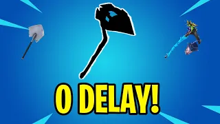 THE SECRET 0 DELAY PICKAXE!  #fortnite